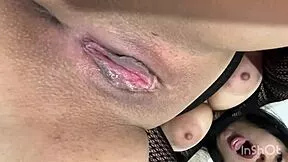 Why is this busty dissatisfied wife Kaithsaumeth masturbating her curvy body on huge cock until rich cumshot?