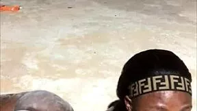 Outdoor ebony babe big tits ass fingering dildo masturbation orgasm curvy girlfriend