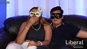 mexican curvy novia convinced by novio for first porn video with juicy ass cowgirl riding