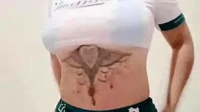 watch me masturbate with my video game shirt and huge tits