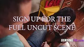 Ebony stepmom fucks virgin stepson on birthday kitchen cure