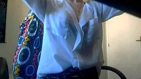 skinny secretary no panties under miniskirt fingers pussy after bra off at office