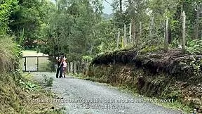 touching a milf's ass in the woods... her wild reaction?