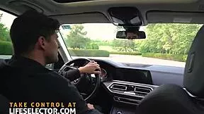 Lifeselector mistress Sarah cute teen pleasures your cock with blowjob and ride