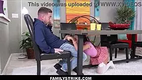 stepmom catches tiny teen stepdaughter riding stepdad's monster cock with freya von doom misty meaner tony rubino