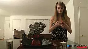 awkward skinny redhead teen 18+ bounces tits fucking everywhere house-wide