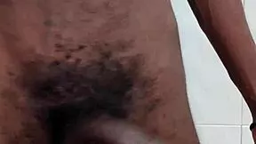 Cumshot After Horny College Teen Jacks Monster Cock in Bath!
