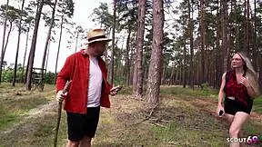 German Nympho Vivi Valentine Chokes on Stranger Cock Outdoor Creampie Risk!