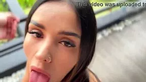 whoa my best friend colombian petite with huge ass small waist took me to cabin now she's riding me cowgirl outdoor pov 😱🍑