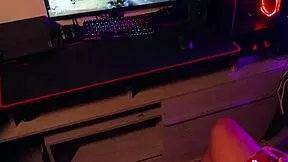 Chubby Neighbor Stops Gaming For Bent-Over Big Cock Doggystyle Pounding