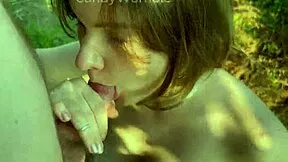 Fed this young nympho ice cream then her tight pussy outdoor cowgirl riding with sloppy deepthroat and cum on tits facial.