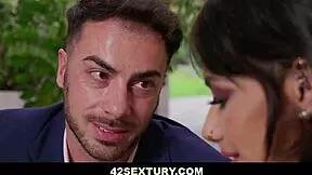 veronica leal's sexy curves lead to double penetration and deepthroat delights