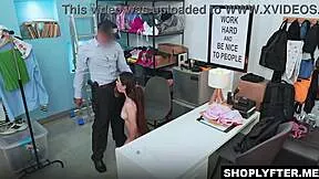 karolin gomezxx bends over officer dani clark's desk fingering her wet latina pussy begging for cock deepthroat and doggystyle pounding to save her tight ass