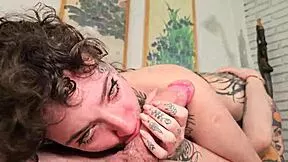 He makes me soak wet in lingerie, deepthroats me rough then creampies my pussy deep