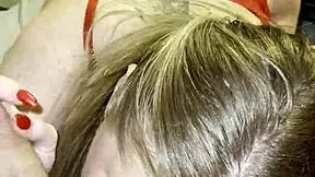 stepmom grabs stepson's huge fat cock for wild bedroom suck