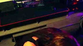 Chubby Neighbor Stops Gaming For Bent-Over Big Cock Doggystyle Pounding