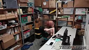 petite emo teen shoplifter caught by cop gets HARDCORE hands-on punishment