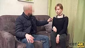 debt4k! maria hurricane's perfect teen body pays debts with rough sex!