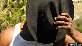 BBC Relaxes in Pierced Nipple Teen Stepdaughter Nat Turnher's Tight Pussy Outdoors