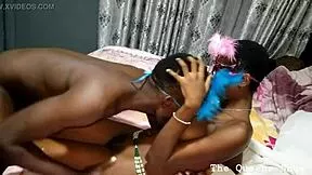 How does this petite ebony take a monster cock doggystyle without breaking?