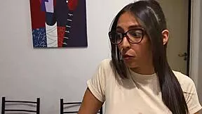 hot latina babe in lingerie bends over office desk for massive black cock doggystyle pounding and facial cumshot