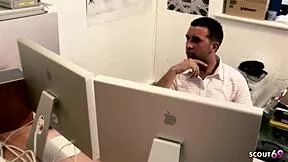 office sluts two blondes ride cocks in ffmm orgy facial cumshots no condom