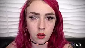 foot slave macy nikole mesmerized in interview gives feet to master for pov footjob!