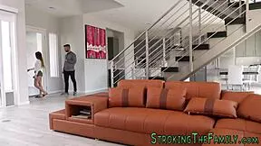 Stepsister bends over for relentless doggystyle railing from massive cock