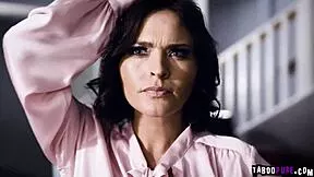 krissy lynn catches husband fucking babysitter then joins for deepthroat blowjob threesome cumshot