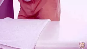 rin white gets oiled juicy pussy fucked cowgirl doggystyle at viju massage salon