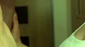 Busty step sis blows me then cum drips on her huge tits 💋🍆💦