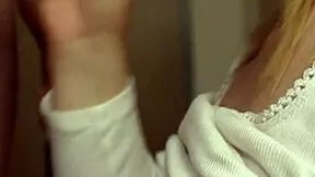 Busty step sis blows me then cum drips on her huge tits 💋🍆💦