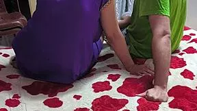 Arab wife joins husband and lover for steamy group encounter at home