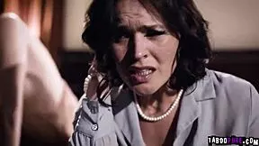 krissy lynn catches husband fucking babysitter then joins for deepthroat blowjob threesome cumshot