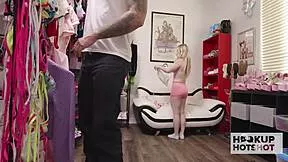 bts tiny blonde haley spades begs bryan gozzling to fuck her sloppy wet