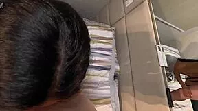 athletic curvy latina gf gives pov blowjob then rides hard cowgirl full vid