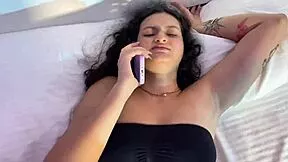 i fuck hot latina on phone with boyfriend clueless she rides my cock
