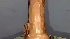 mature latina milf masturbates huge tits sucks dildo