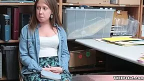 petite brooke's small tits ass bent over doggystyle rough fucked punished hard by cop shoplifting california pov