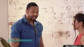 petite masseuse takes black client's monster cock deep in nuru session