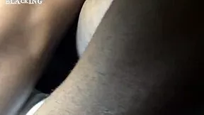 Big black ass bbw drips wet taking snow's monster cock missionary doggystyle creampie