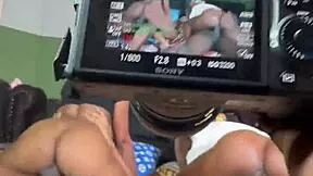 two petite ebony girls swap big black cocks riding in wild african 4some orgy?