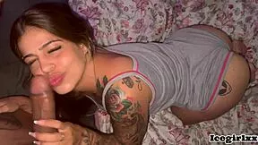 alone with boyfriend's friend she begs for his milk deep in tight pussy