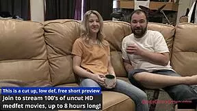 stacy shepard's pre-employment physical with nurse in latex gloves and heels