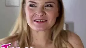 yo teen gymnast harlow west bends over for coach's taboo creampie finish