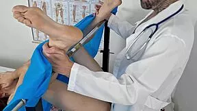 gynecologist fingers ass then fucks horny patient hard