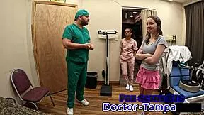 dr tampa does my first gyno exam spreading neighbors tight pussy
