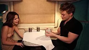 Hey Serena Milano, lost at cards? Tim Deen's huge dick awaits your deepthroat swallow!