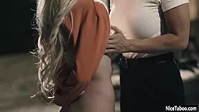 hey kenzie you dirty thief time for this milf cop to finger your petite pussy hard
