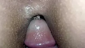 naughty stepdaughter takes soft anal penetration wet pussy tease